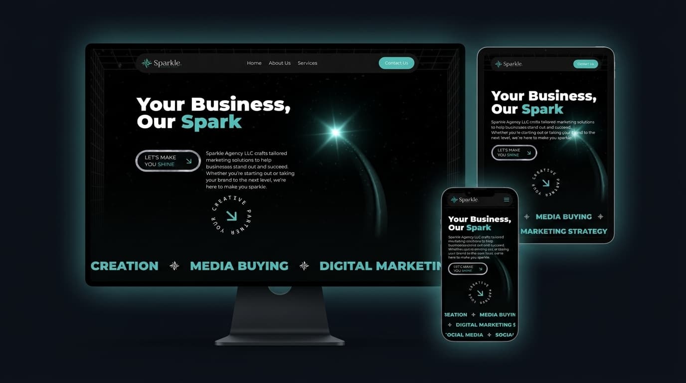 Sparkle Agency — Marketing & Digital Services project by Vixer